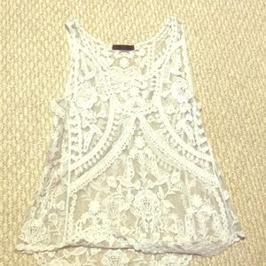 Lace tank top